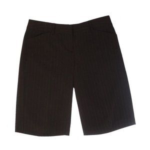 Copper Key Black Business Casual Size 7 Bermuda Shorts with Yellow Lining